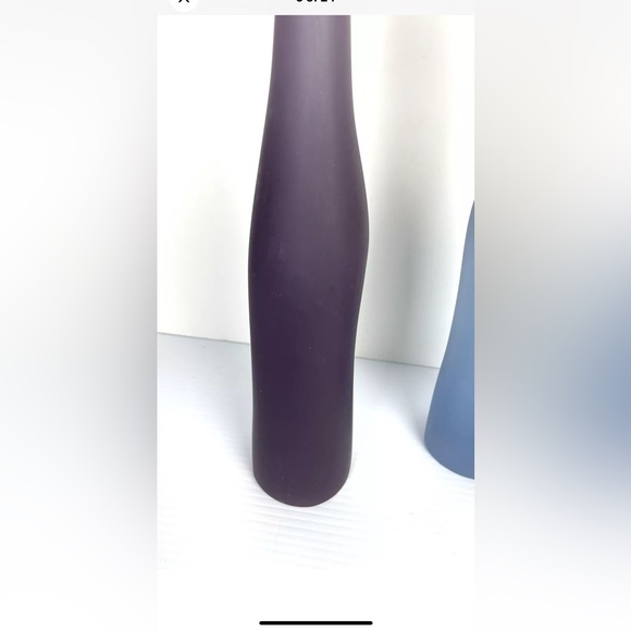 RARE Vintage MARTHA STURDY Canada Resin vases 15.5”H art Pieces Blue And Purple - Picture 5 of 16